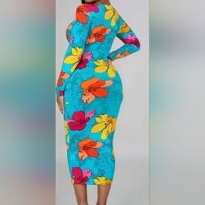 NWT "Foral" midi dress